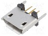 Conector USB B micro, versiune USB 2.0, drept, GCT - USB3145-30-1-A