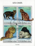 Timbre Africa Centrala 2021, Fauna, Pisici/Colita, Straine Dupa 1950