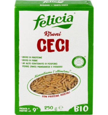 Paste Risoni cu Naut Bio 250 grame Molino Andriani foto