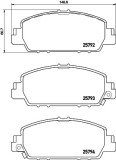BREMBO P 28 077 PRIME LINE set placute frana,frana disc