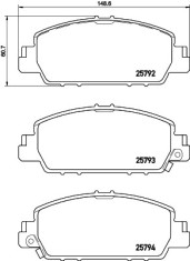 BREMBO P 28 077 PRIME LINE set placute frana,frana disc