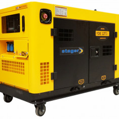 Stager YDE12T3 Generator insonorizat 12kVA, 16A, 3000rpm, trifazat, diesel, pornire electrica