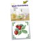 Autocolant decorativ 3D, 10x10 cm - Capsuni
