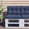 vidaXL Set pernă de paleți, bleumarin, 60x40x12 cm, material textil 378081