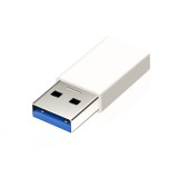 Adaptor MTP USB 3.0 la USB Type C, Alb