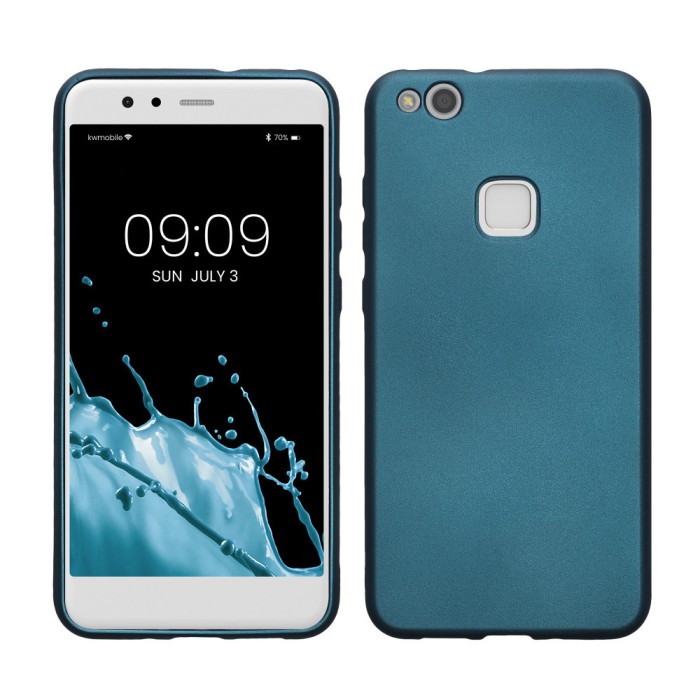 Husa Kwmobile pentru Huawei P10 Lite, Albastru, Silicon, 41491.251