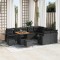 vidaXL Set de canapele pentru grădină 12 pcs Negru 80 x 80 x 71 cm 3363729