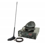Cumpara ieftin Kit Statie radio CB PNI ESCORT HP 8024 ASQ 12/24V + Antena CB PNI Extra 45 cu magnet