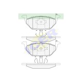 Set placute frana Icer 181338, parte montare : Punte Fata