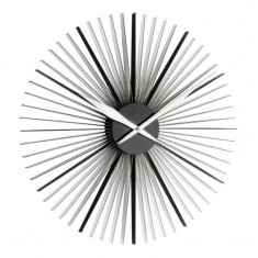 Ceas de perete analog XXL, 50 cm, mecanism quartz, model Daisy