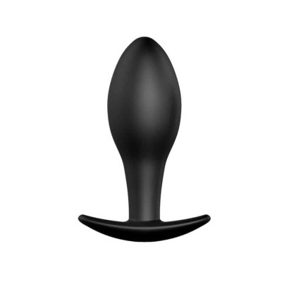 Anal Stimulation Plug 1 - Dop Anal din Silicon Negru, 8,5 cm foto