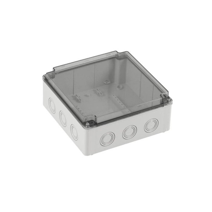 Doza de ramificatie aplicata ABS 210x210x90mm IP67 IK06 transparenta