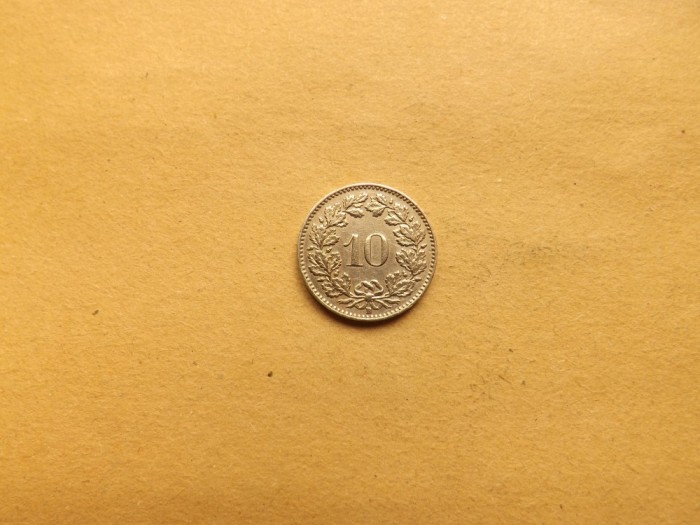 Elvetia 10 Rappen / Centimes 1952