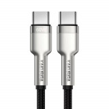 Cablu Date si Incarcare Kakusiga KSC-685 mufa USB-C la USB-C 60W PD, Gri