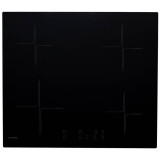 Plita inductie incorporabila NHI-85604B, 60 cm, comenzi frontale, control touch, 4 arzatoare, detectare vase de gatit, timer, 9 trepte de putere, indi