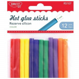 Cumpara ieftin Rezerva Silicon Colorat pentru Pistol de Lipit DACO, 7 mm, 12 Buc, 12 Culori, Rezerve Silicon, Batoane Silicon, Silicon pentru Pistol de Lipit, Rezerv