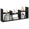 Gossi dulap de perete, 100x18x40 cm, negru, lemn prelucrat