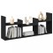 Gossi dulap de perete, 100x18x40 cm, negru, lemn prelucrat