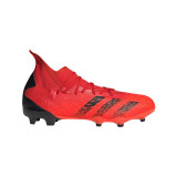 Ghete Fotbal Predator Freak.3 FG Roșu Adulți, Adidas