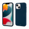 Husa Vetter pentru iPhone 13, Clip-On Soft Touch Silk Series Mag Safe Compatible, Albastru