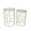Set 2 masute de cafea Luxurious Golden