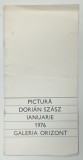 PICTURA DORIAN SZASZ , CATALOG DE EXPOZITIE , 1976