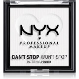 NYX Professional Makeup Can&#039;t Stop Won&#039;t Stop Mattifying Powder pudra matuire culoare 11 Bright Translucent 6 g