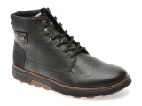 Ghete RIEKER negre, B3342, din piele ecologica