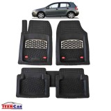 Covorase Auto TeamCar&reg; Tip Tavita Compatibile Volkswagen Golf 5 Hatchback 5 uși (2003&ndash;2009) Negru intens, Cauciuc