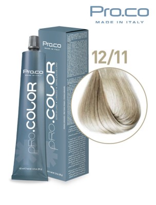 Vopsea de par profesionala PRO.COLOR 100 ml - Pro.Co - 12/11 BLOND PLATINAT CENUSIU INTENS foto