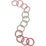 Little Dutch Fairy Garden Little Loops Toy Rings set de cercuri pentru nou-nascuti si copii 0 m+ Pink 12 buc