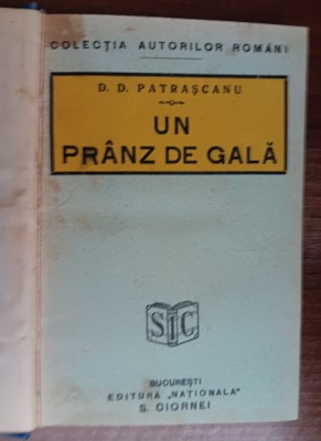 myh 545f - DD Patrascanu - Un pranz de gala - ed 1929 foto