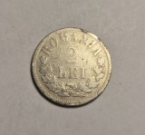 2 lei 1872 Rara