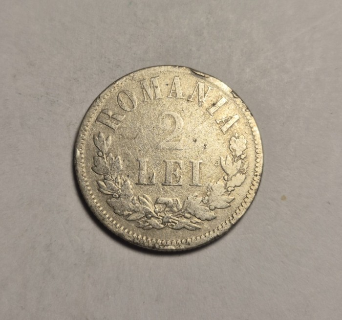 2 lei 1872 Rara