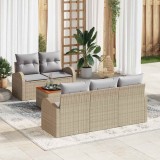 Cumpara ieftin Set de canapele pentru grădină 6 pcs Bej Rattan poli