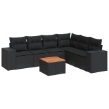 Cumpara ieftin Patio Sofa Set 7-Locuri Black
