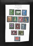 Germania 1958 1959 foaie album cu 14 timbre