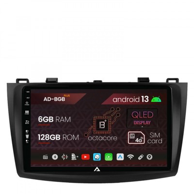 Navigatie Mazda 3 (2009-2013), Android 13, B-Octacore 6GB RAM + 128GB ROM, 9 Inch - AD-BGB9006+AD-BGRKIT320 foto