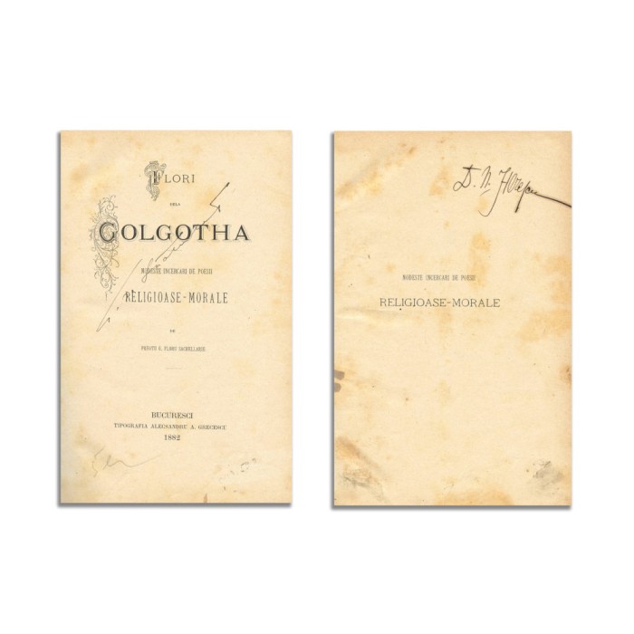 Flori de la Golgotha, 1882