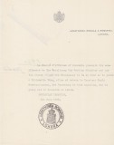 Document Legatiunea Regala a Romaniei la Londra 1929