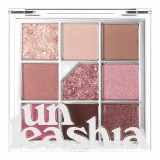 Unleashia Glitterpedia Eye Palette 05 All of Dusty Rose - Farduri Pleoape Vegan, Cruelty-Free, Glitter Biodegradabil - Roz, Maro, Sidefat