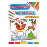 Mos Craciun de colorat