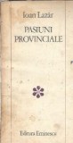 Pasiuni provinciale - Ioan Lazar