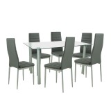 Set de masă Verna 6 1 gri-gri