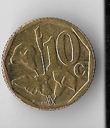 Moneda 10 cents 2010 - Africa de Sud, Afrika Tshipembe foto