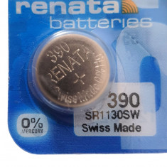 Baterie 390, SR1130SW, 1.55V, oxid argint, Renata