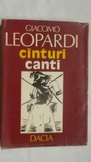 Giacomo Leopardi - Canturi (Cinturi) / Canti, editie bilingva (vezi detalii pentru livrare in tara)