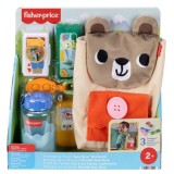Set jucarii in rucsac, Fisher Price, Friendship Forest Busy Bear, JLB86