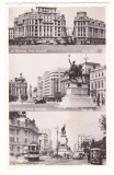 1012 - BUCURESTI, tramway, old cars, Romania - old postcard, real Photo - unused, Necirculata, Fotografie