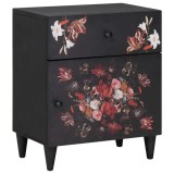 vidaXL Noptieră Multicolour 50 x 33 x 60 cm Lemn de mango solid 4018708